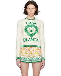 Casablancabrand - Off- Intarsia Sweater - Lyst