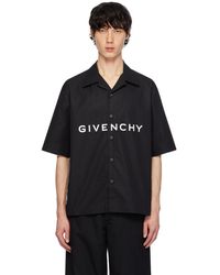 Givenchy - Chemise droite noire - Lyst