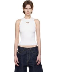 DIESEL - Débardeur M-Caddix Blanc - Lyst