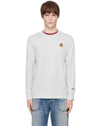 Aape By A Bathing Ape - Off- 'Aaper' Long Sleeve T-Shirt - Lyst
