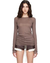 Rick Owens - Tower Rib Ls T-Shirt - Lyst