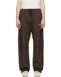 Fear Of God - Signature Relaxed Faux-Suede Track Pants - Lyst