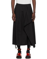 BED j.w. FORD Cotton Canvas Skirt - Black