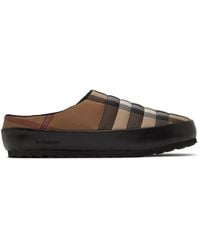 Burberry - Northaven Check Slippers - Lyst
