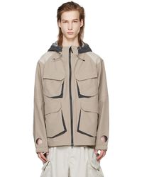Meanswhile - Taupe Air Window Jacket - Lyst