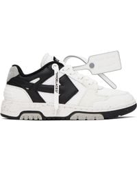 Off-White c/o Virgil Abloh - White & Black Slim Out Of Office Sneakers - Lyst