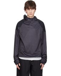 GR10K - Pull À Capuche Combact Noir - Lyst