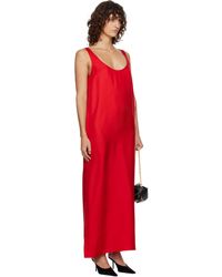 rohe hammered silk shaped dress Rohe Off- Hammered Silk Shaped Maxi Dress in Black