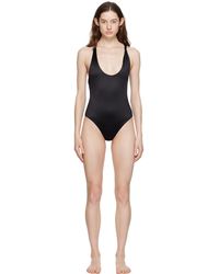 Versace - Maillot de bain une pièce noir à ornement torsadé et à méduse - Lyst