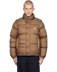 Moncler - ブラウン Verone リバーシブル ショート ダウンジャケット - Lyst