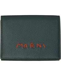 Marni - Mending' Leather Trifold Wallet - Lyst