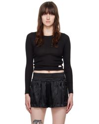 Alexander Wang - Logo Patch Long Sleeve T-shirt - Lyst