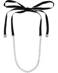 MM6 by Maison Margiela - Collana Strass Necklace - Lyst