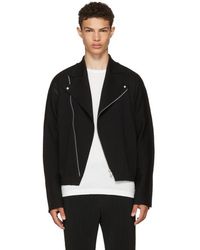 issey miyake leather jacket