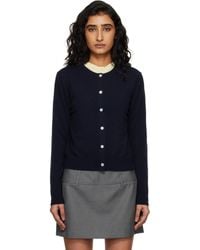 DUNST - Essential Crewneck Knit Cardigan - Lyst