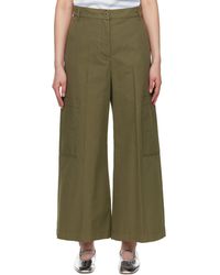 Weekend by Maxmara - Khaki Quiz Trousers - Lyst