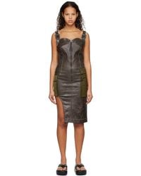 ANDERSSON BELL - Sadie Faux-leather Midi Dress - Lyst