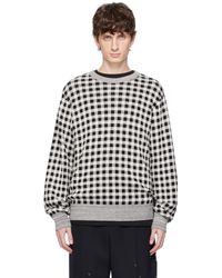 TAKAHIROMIYASHITA TheSoloist. - Off- Regular Fit Jacquard Crew Neck Sweater - Lyst