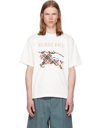 Burberry - Cross Stitch Knight Cotton T-Shirt - Lyst