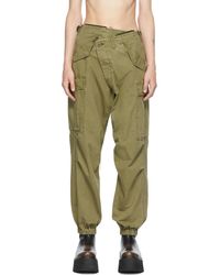 R13 Crossover Cargo Trousers - Green