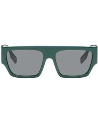 Burberry - Green Square Sunglasses - Lyst