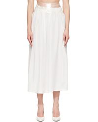 Maison Margiela - Off- Taped Midi Skirt - Lyst
