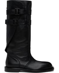 Ann Demeulemeester - Uplu Biker Boots - Lyst