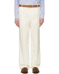 Thom Browne - Thom e pantalon blanc à taille basse - Lyst