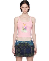 Anna Sui - Graphic Tank Top - Lyst