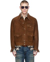 RRL - Roughout Leather Jacket - Lyst