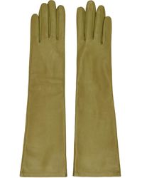 Handsome Stockholm - Khaki Essentials Long Gloves - Lyst