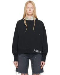 Maison Margiela - ブラック Graffiti Logo スウェットシャツ - Lyst