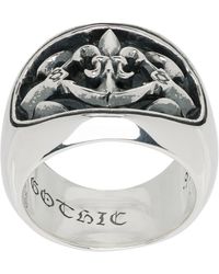 Yohji Yamamoto - Lily-Anchor Oval Ring - Lyst