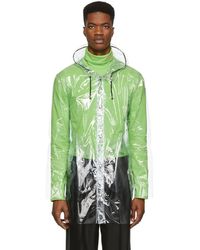 Stutterheim Transparent Stockholm Raincoat - Green
