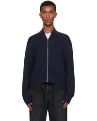 Acne Studios - Distressed Zip Cardigan - Lyst