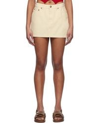 A.P.C. - Off- Mini-Jupe Denim Miniskirt - Lyst