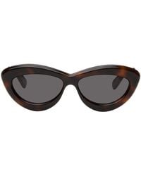 Loewe - Brown Cat-eye Sunglasses - Lyst
