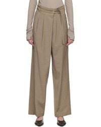 LE17SEPTEMBRE - Overwrap Wide Trousers - Lyst