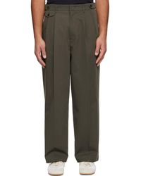 LE17SEPTEMBRE - Pantalon Brun À Plis - Lyst