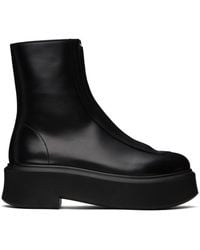 The Row - Bottines En Cuir - Lyst