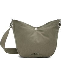 A.P.C. - Khaki Journal Satchel - Lyst