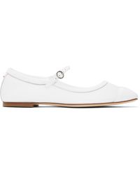 Aeyde - Ballerines Uma Blanches En Filet À Bout Renforcé - Lyst