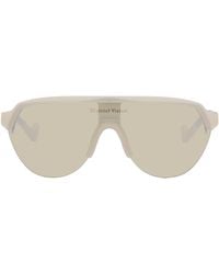 District Vision - Lunettes De Soleil Nagata Speed Blade Beiges - Lyst
