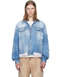 DSquared² - Light Cool Kids Wash Over Denim Jacket - Lyst
