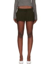 GUIZIO - Khaki Vivienne Miniskirt - Lyst