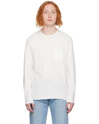 Rag & Bone - Ragbone t-shirt à manches longues miles blanc - Lyst