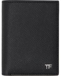 Tom Ford - Small Grain Leather Folding Card Holder - Lyst
