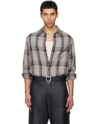 Tonywack - Washed Cotton Blend Check Shirt - Lyst