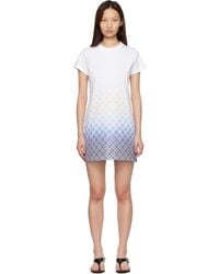 CASABLANCA - Gradient Monogram T‑Shirt Minidress - Lyst