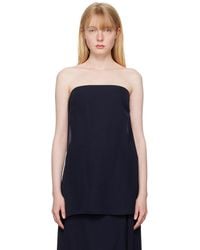 St. Agni - Strapless Buckle Back Tank Top - Lyst